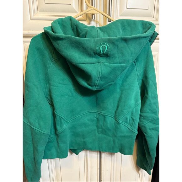 Lululemon Women's Full Zip Scuba Thumbhole Cropped Hoodie Storm Steal XS - Picture 6 of 10